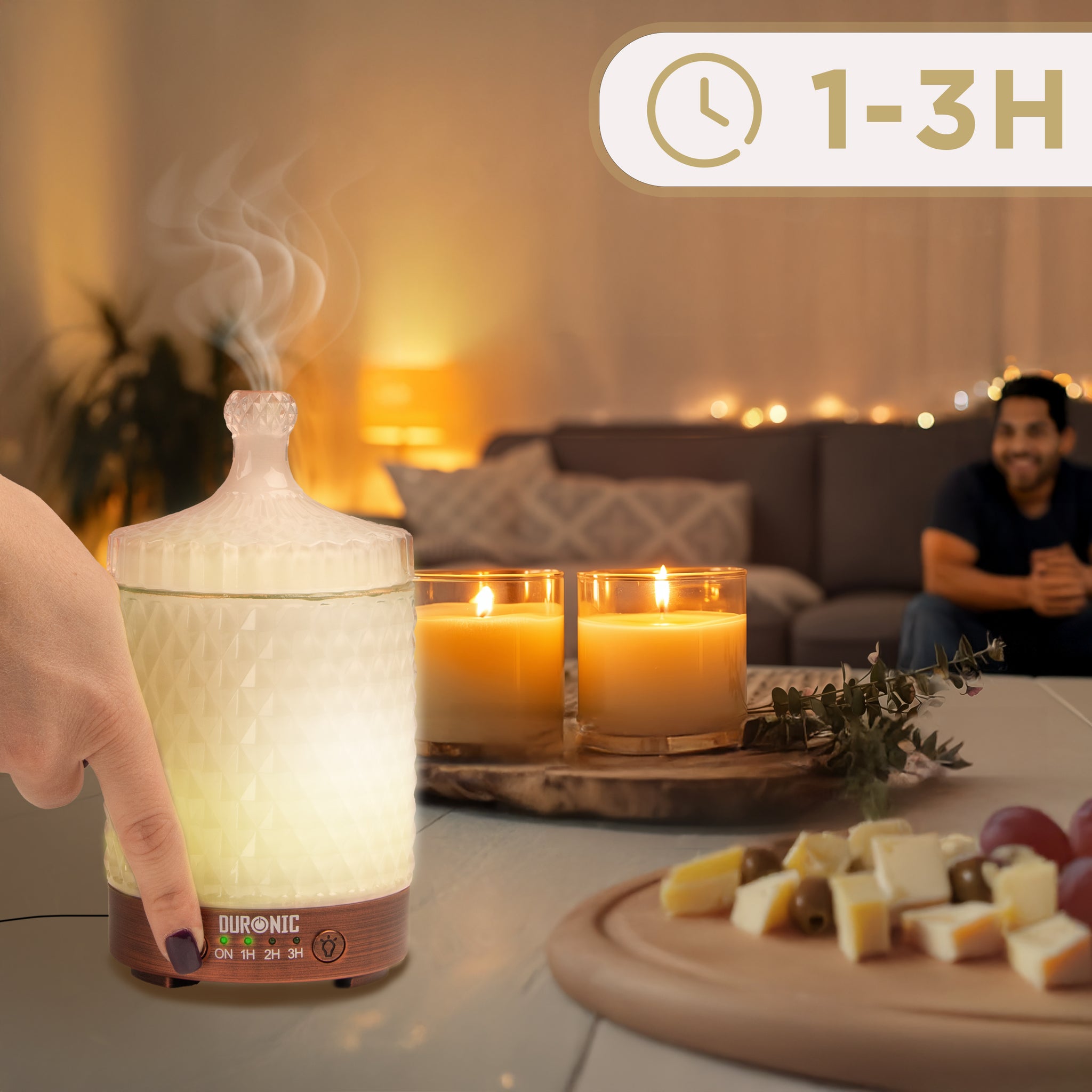 Duronic Aromatherapy Diffuser with different time modes