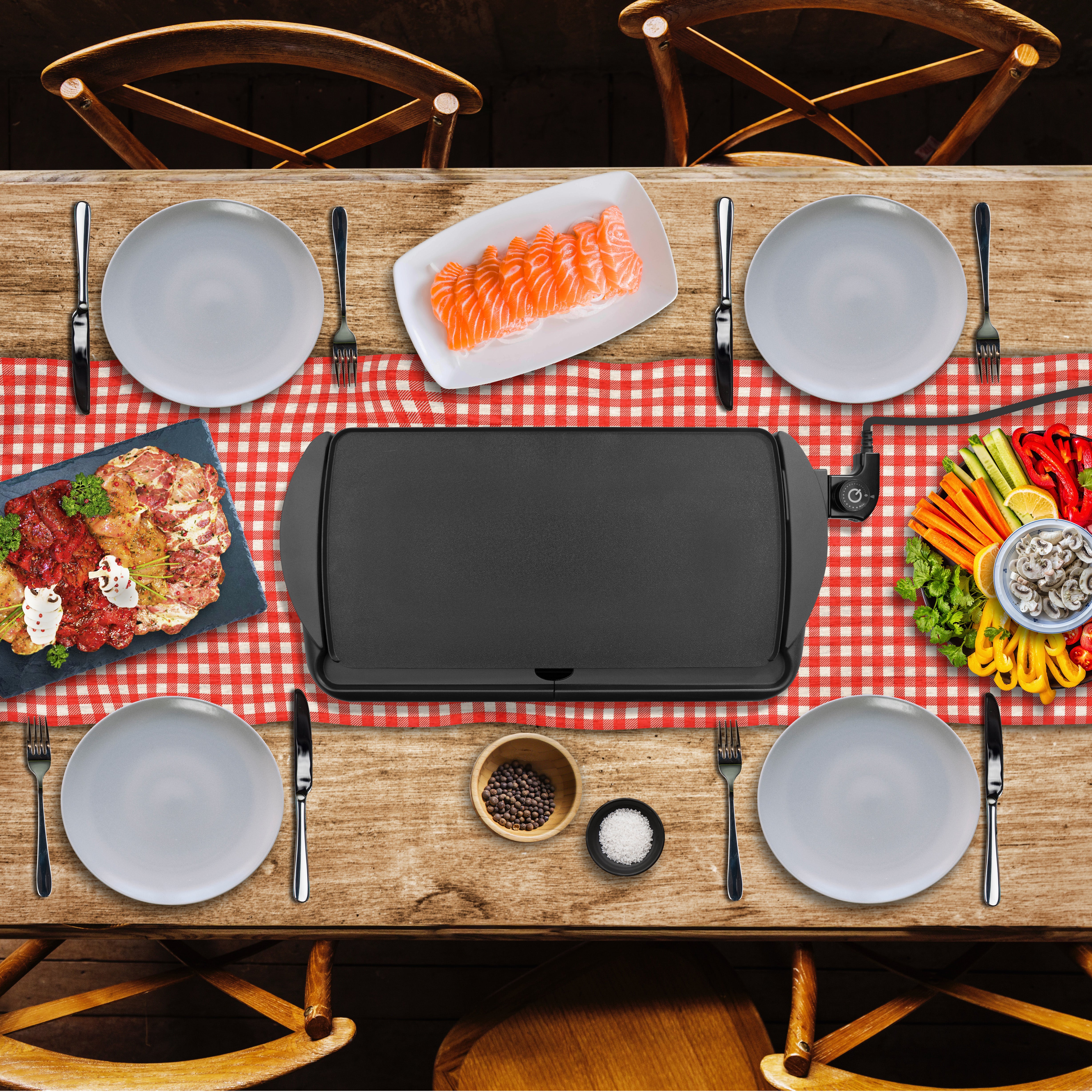 Duronic GP20 teppanyaki griddle for family meals gatherings parties