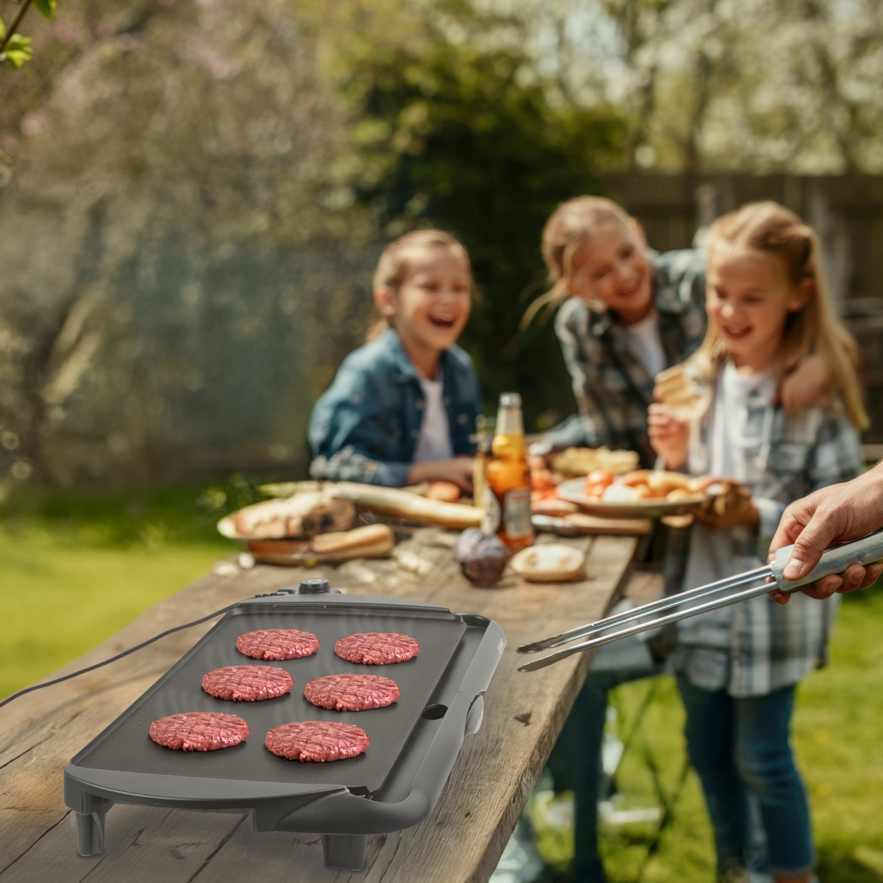 Duronic GP20 teppanyaki grill for burgers parties gatherings picnics