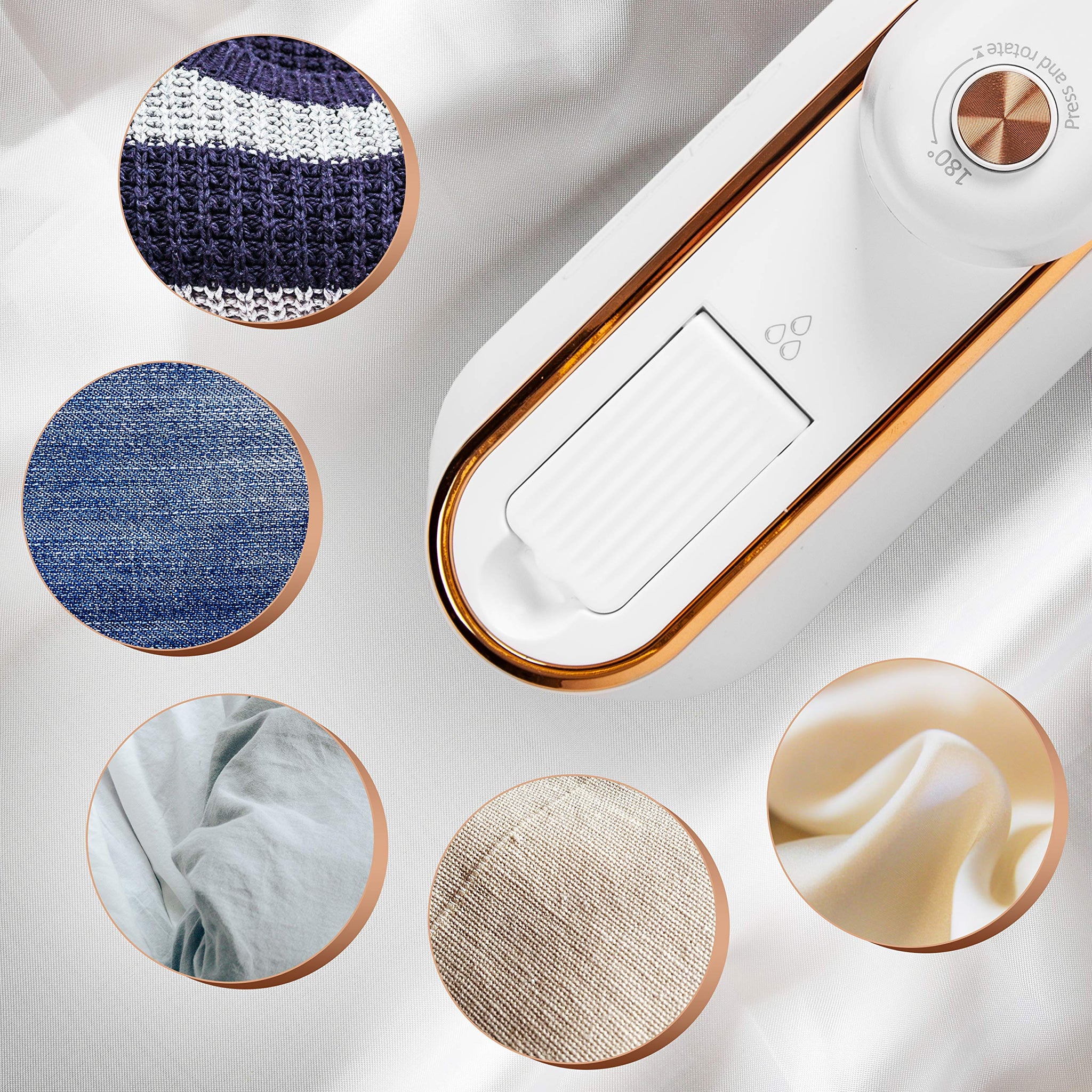 Duronic Steam Irons HS90 WE 1200W Travel Iron Garment Steamers with 90ml Tank, Handheld Vertical Steamer for Travel, Holiday, Quilting, Craft, Crease & Wrinkle Remover, White