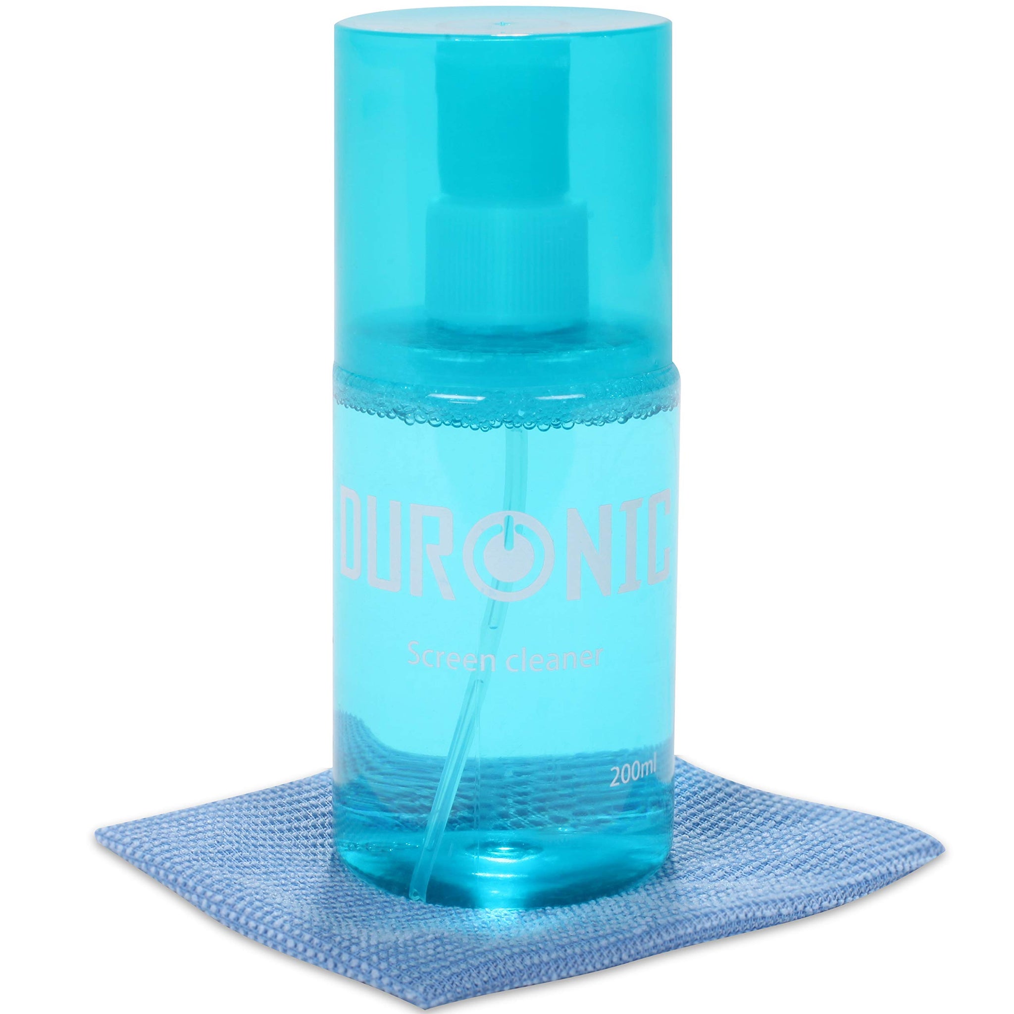 Duronic SCK101 200ml screen cleaner for tv, laptop, monitor screen, tablet with microfibre cloth