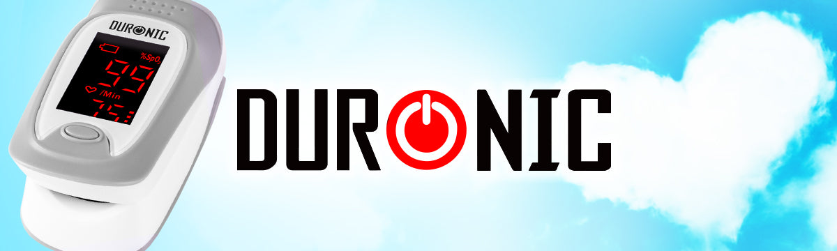 Duronic OX01R finger pulse oximeter for measuring blood oxygen and pulse rate through the finger