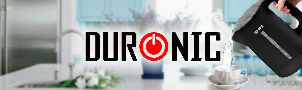 Duronic EK17 BK electric kettle to boil hot water for tea, coffee, hot chocolate, soup, noodles