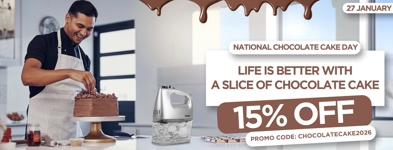 Chocolate Cake Day 2026 with Duronic products