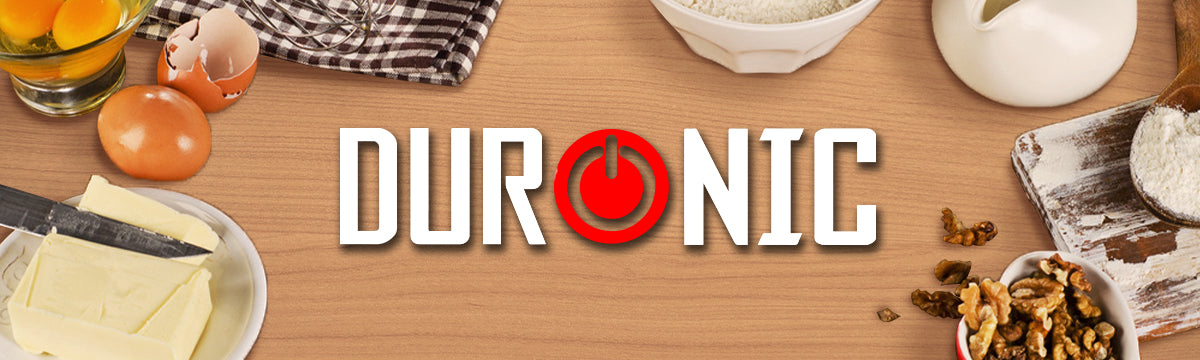 Image depicting baking ingredients to be used with the Duronic electric hand mixers for baking