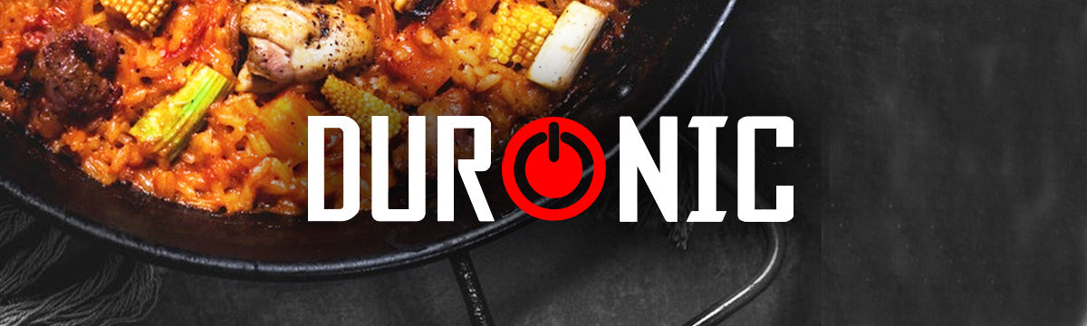 Delicious food shown created using a Duronic electric hot plate