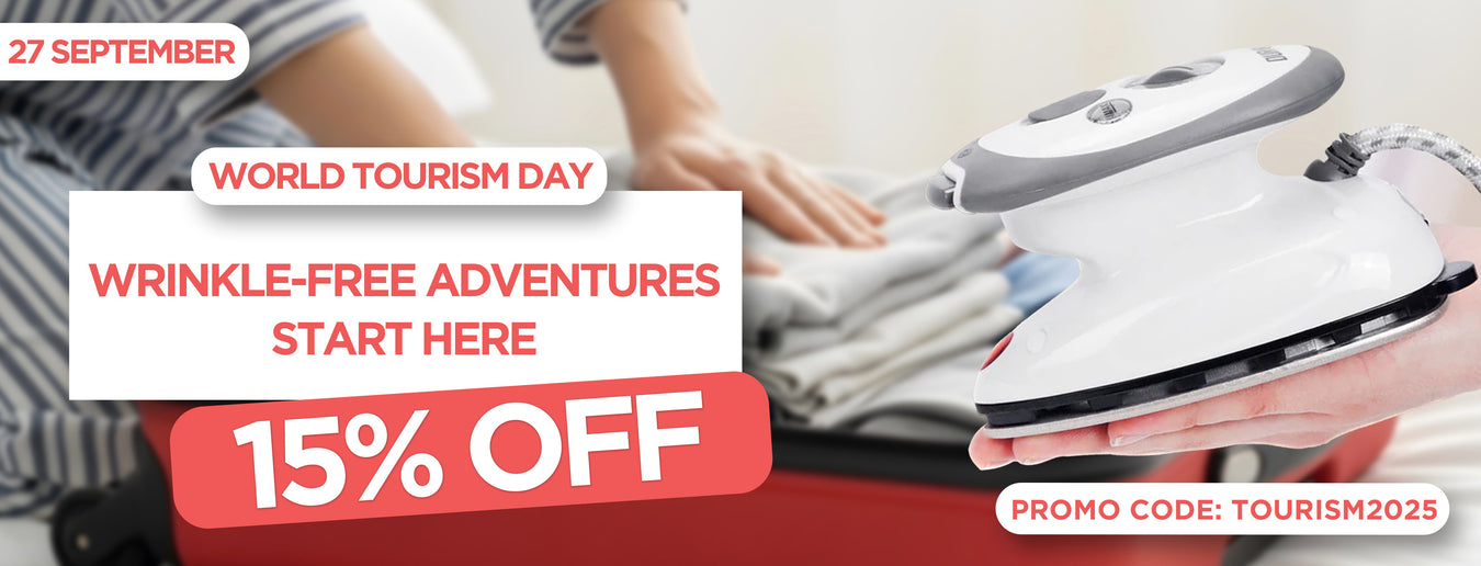 World Tourism Day 2025 showcasing SI2 WE travel iron