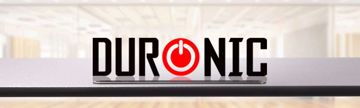 Duronic ergonomic sit-stand workstations adjustable platforms for computer monitor, keyboard, laptop