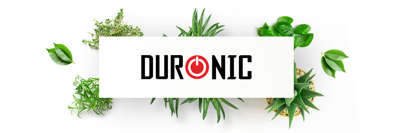 Image showcasing plants that have been grown using the Duronic indoor grow lights