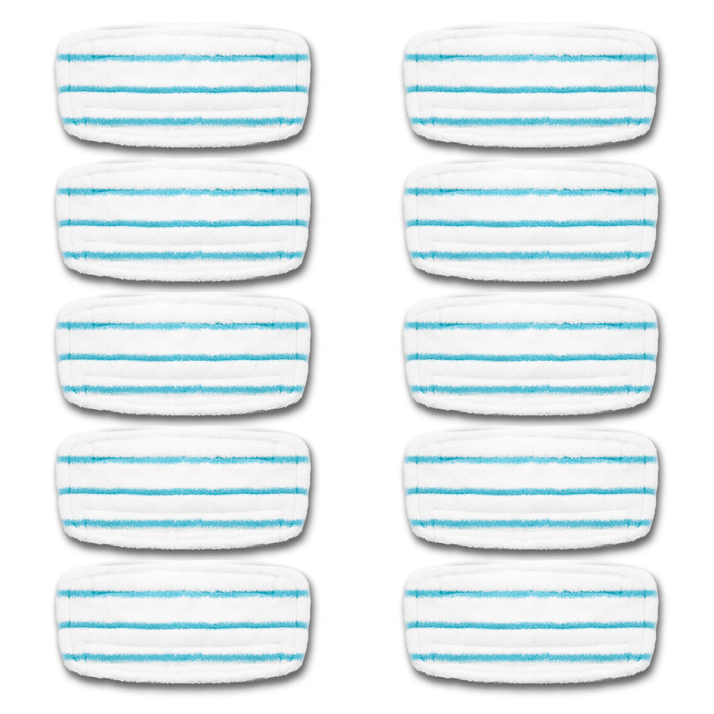 Duronic Steam Mop Pad Refills STM15X10 Replacement Cleaning Pads for the Duronic STM15 Steam Mop Spare Pack of 10 Reusable Microfibre Floor Cloths Only