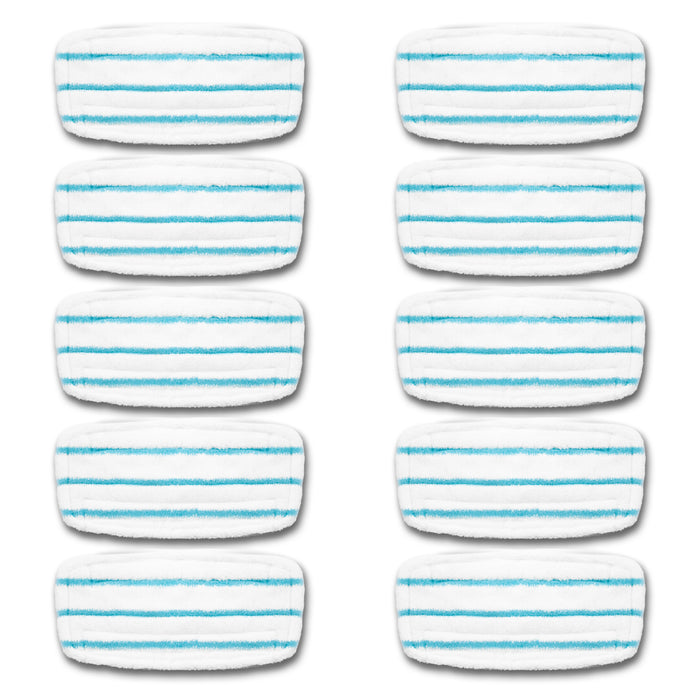 Duronic Steam Mop Pad Refills STM15X10 Replacement Cleaning Pads for the Duronic STM15 Steam Mop Spare Pack of 10 Reusable Microfibre Floor Cloths Only