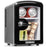 Duronic MFW4 BK Mini Fridge Warmer 4L Personal Refrigerator 6 Can Portable Drinks Cooler and Food Warmer, Skincare Fridge for Face Masks, AC/DC Small Fridges for Bedroom Home Office Car Black