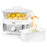 Duronic FS91 WE White Electric Food Steamer, 3L Steam Cooker with Rice Bowl & 60-Min Timer, 950W BPA-Free Countertop Vegetable Steamer for Fish, Meat, Rice, Eggs, Dumplings, Momos & Baby Food