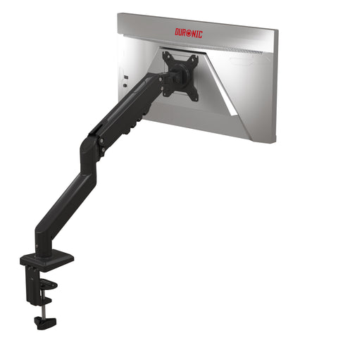 Duronic DM6A1 Dual Monitor Stand, Ergonomic Gas Powered Two 32” Monitor Arms Adjustable PC Desk Mount with VESA 75/100 Compatibility Computer Arm for Home Office Work