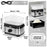Duronic FS91 BK Black Electric Food Steamer, 3L Steam Cooker with Rice Bowl & 60-Min Timer, 950W BPA-Free Countertop Vegetable Steamer for Fish, Meat, Rice, Eggs, Dumplings, Momos & Baby Food