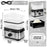 Duronic FS93 BK Black Electric Food Steamer, 2-Tier 6L Steam Cooker with Rice Bowl & 60-Min Timer, 950W BPA-Free Countertop Vegetable Steamer for Fish, Meat, Rice, Eggs, Dumplings, Momos & Baby Food