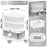 Duronic FS93 WE White Electric Food Steamer, 2-Tier 6L Steam Cooker with Rice Bowl & 60-Min Timer, 950W BPA-Free Countertop Vegetable Steamer for Fish, Meat, Rice, Eggs, Dumplings, Momos & Baby Food