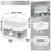 Duronic FS91 WE White Electric Food Steamer, 3L Steam Cooker with Rice Bowl & 60-Min Timer, 950W BPA-Free Countertop Vegetable Steamer for Fish, Meat, Rice, Eggs, Dumplings, Momos & Baby Food