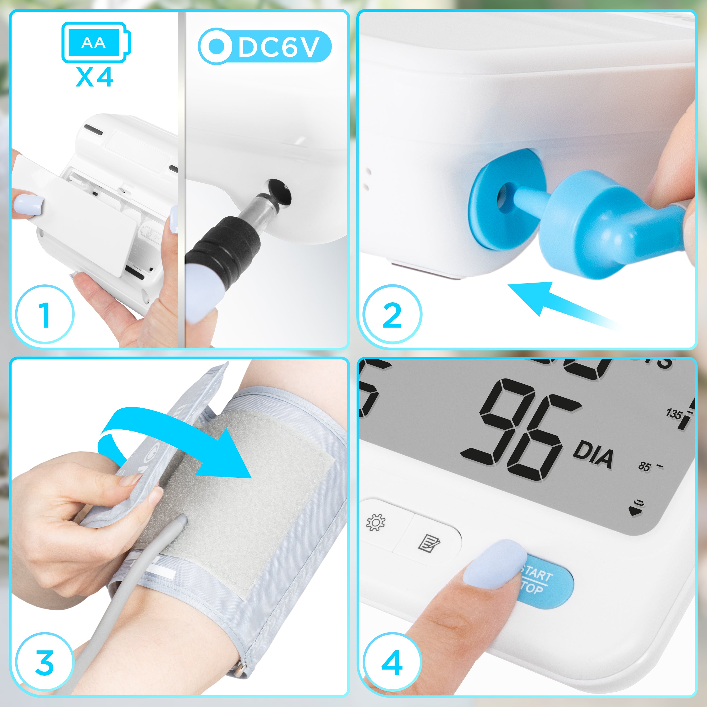 Duronic Blood Pressure Monitors BPM125 CE Approved Blood Pressure Machine Automatic BP Machine Certified Medical Device with 2 x 99 Records Upper Arm BP Monitor Cuff 22cm-32cm for Home Use