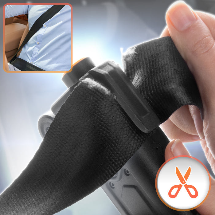 Duronic CT51 Emergency Car Tool, Multifunctional Seatbelt Cutter with Pin Hammer, Car Escape Tool with Window Breaker, SOS Alarm and Magnetic Flashlight with USB-C Charging for Cars, Vans & Truck