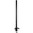 Duronic DM45 DM55 80cm Pole BLACK | Compatible with All Duronic Monitor Desk Mount Arms | Black | Steel | Extra Long | 800mm Length | 32mm Diameter | V-Shaped Clamp Included