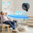 Duronic FN42 BK Wall Mounted Fan with Remote Control 52.8dB Quiet 16" Cooling Fan with 3 Speed Settings, 60° Oscillation, 7.5H Timer for Home, Office, Bedroom & Kitchen Black