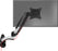 Duronic Monitor Arm Wall Mount DM65W1X2 | Bracket for Single PC Computer Screen | Aluminium | For One 15”-27” LED LCD TV Television | VESA 75/100 Fixing | Tilt +85°/-90°, Swivel 180°, Rotate 360°