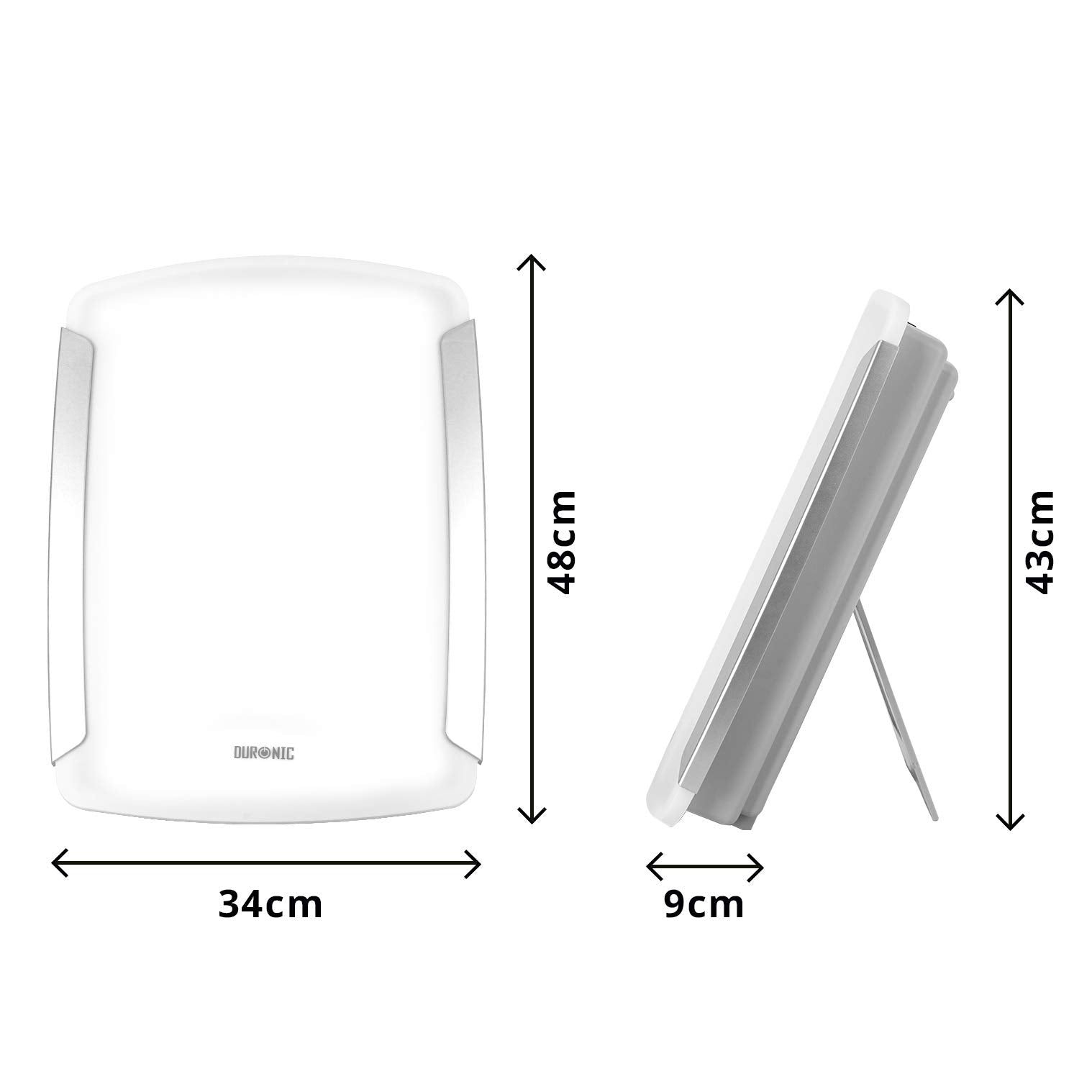 Duronic Sad Light Therapy Lamp Box SADV1, Portable Daylight S A D Lightbox Sun Lamps, Natural Relief Sunlight Bulb Sad Lights, for S.A.D - Seasonal Affective Disorder Winter Depression - 10000 Lumens