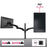 Duronic Monitor Arm Stand DM452 | Double PC Desk Mount | Aluminium | Height Adjustable | For Two 15-27 LED LCD Screens | VESA 75/100 | 8kg Per Screen | Tilt -90°/-45°, Rotate 360°