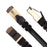 Duronic Ethernet Cable Black 200m CAT6a Network Lan Patch Lead RJ45 Internet Wire, FTP Shielded Lead, Super Fast High Speed Bandwidth