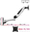 Duronic Monitor Arm Wall Mount DM65W1X2 | Bracket for Single PC Computer Screen | Aluminium | For One 15”-27” LED LCD TV Television | VESA 75/100 Fixing | Tilt +85°/-90°, Swivel 180°, Rotate 360°