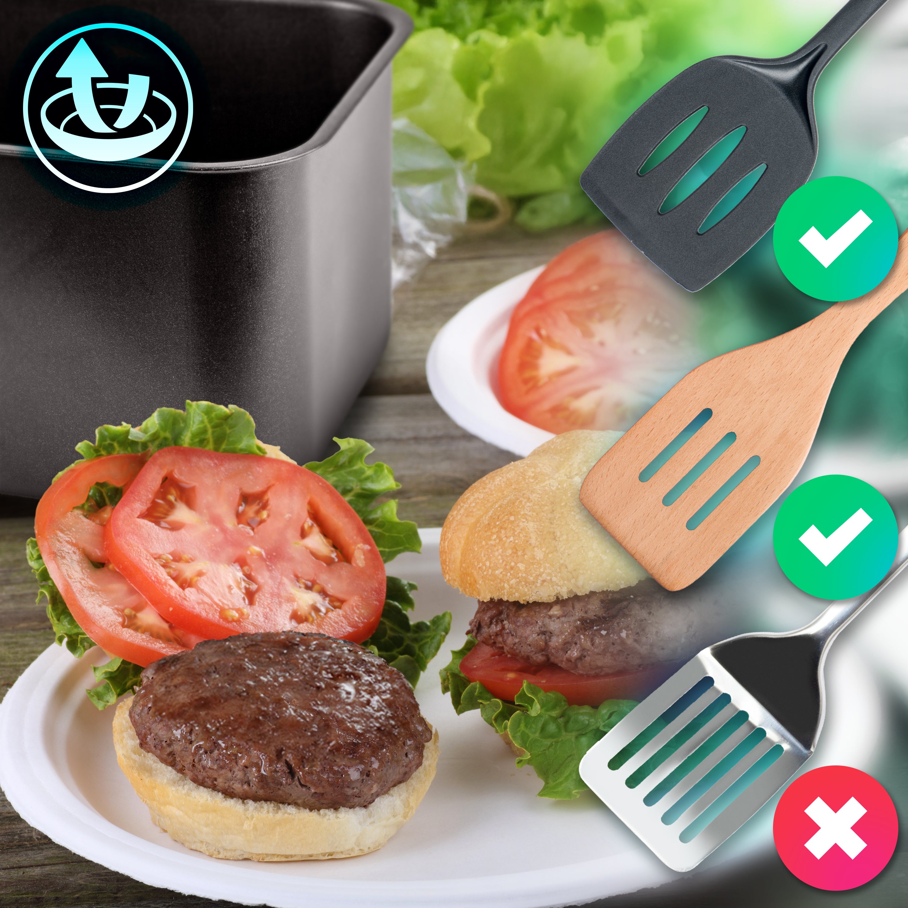 (LARGE DRAWER ONLY) Duronic Large Drawer AFD1 BG 2024 VERSION ONWARDS, 10L Drawer Specifically for The Duronic AF24 Air Fryer, One Big Sync Cook Cooking Tray for Dual Zone Air Fryer Black Gold