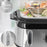 Duronic FS91 BK Black Electric Food Steamer, 3L Steam Cooker with Rice Bowl & 60-Min Timer, 950W BPA-Free Countertop Vegetable Steamer for Fish, Meat, Rice, Eggs, Dumplings, Momos & Baby Food