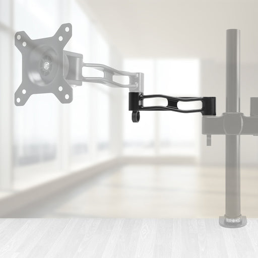 Duronic Spare Monitor Arm DM35 [SINGLE] 1x Arm Compatible with All Duronic Monitor Desk Mounts and Poles | BLACK | Aluminium | 18cm x 4cm | Use to Extend DM351, DM352, DM353, DM354