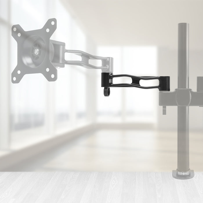 Duronic Spare Monitor Arm DM35 [SINGLE] 1x Arm Compatible with All Duronic Monitor Desk Mounts and Poles | BLACK | Aluminium | 18cm x 4cm | Use to Extend DM351, DM352, DM353, DM354