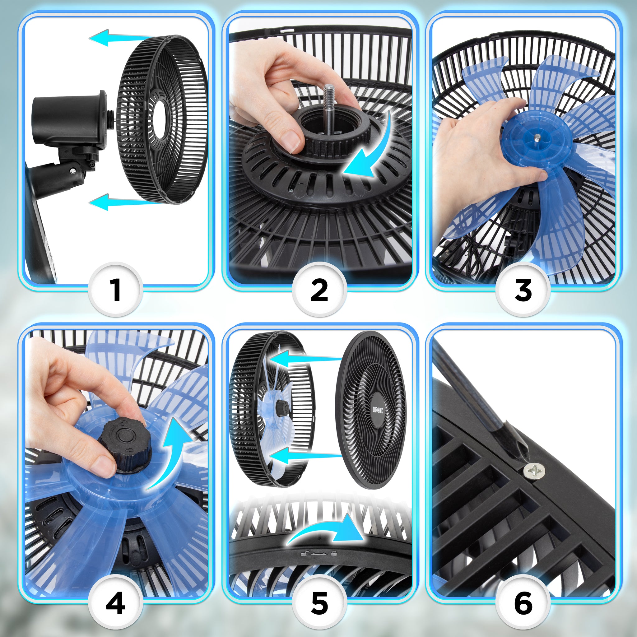 Duronic FN12 BK Wall Mounted Fan with Remote Control 50.4dB Quiet Cooling Fan with 3 Speed Settings, 60° Oscillation, 7.5H Timer for Home, Office, Bedroom & Kitchen Black