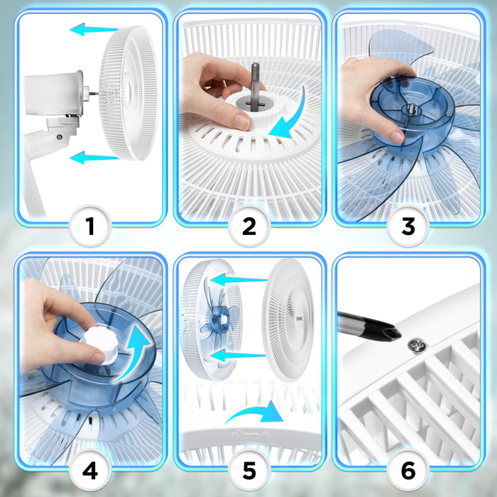 Duronic FN42 WE Wall Mounted Fan with Remote Control 52.8dB Quiet 16" Cooling Fan with 3 Speed Settings, 60° Oscillation, 7.5H Timer for Home, Office, Bedroom & Kitchen White