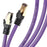 Duronic Ethernet Cable 5M High Speed CAT 8 Patch Network Shielded Lead 2GHz / 2000MHz / 40 Gigabit, CAT8 SFTP Wire, Snagless RJ45 Super-Fast Data - Purple