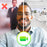 A smiling man demonstrates the difference between a messy, unprofessional video call background and a clean, bright virtual office background using a split-screen effect.