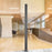 Duronic 80cm Pole with a sturdy desk mount base for customizable monitor arm setups.