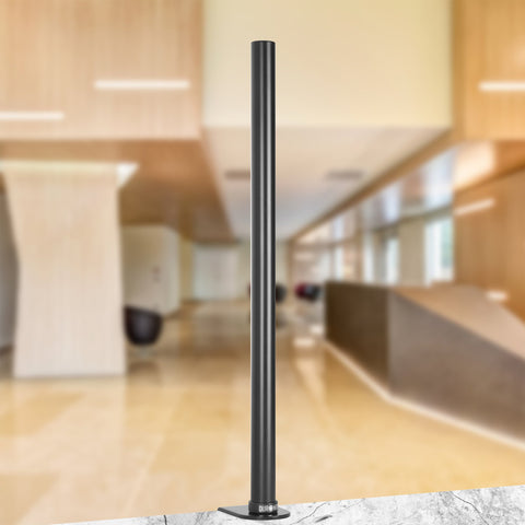 Duronic 80cm Pole with a sturdy desk mount base for customizable monitor arm setups.