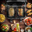 Duronic AF34 BK 10L air fryer baking, roasting, grilling, and frying multiple dishes