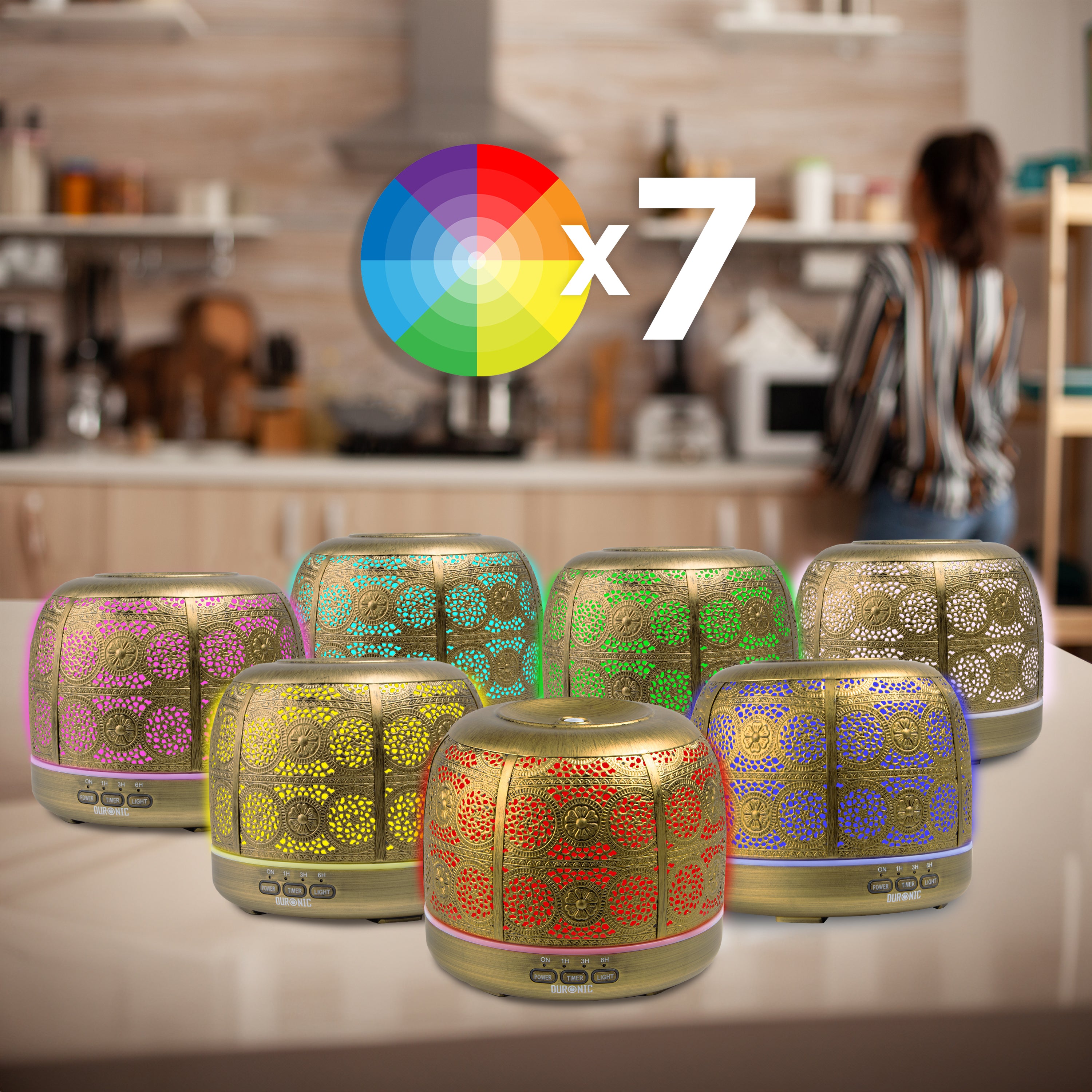 Duronic Aromatherapy Diffuser with 7 different colour