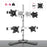 Duronic Computer Monitor Arms featuring 360 degree rotation and 8 kg weight capacity.