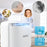 Duronic DH07 WE small dehumidifier improving indoor air quality to reduce allergens, dust, asthma, and mould spores
