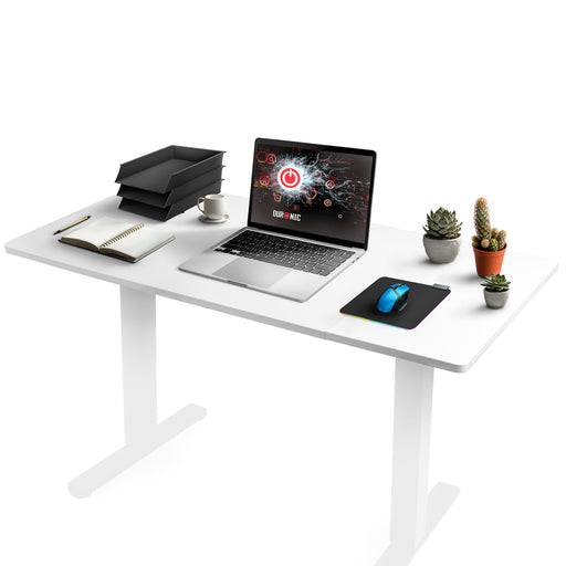 Duronic Desk Top with office supplies on top