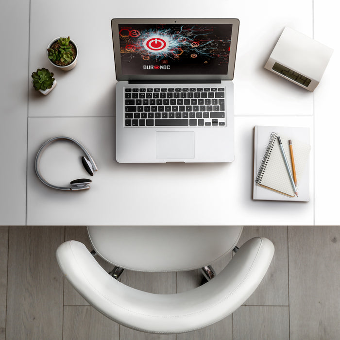 Duronic Desktop view showing a minimalist white workspace.