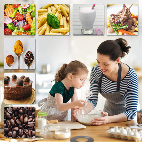 Duronic Digital Kitchen Scale with mother and daughter cooking in kitchen