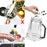 Duronic Electric Blender instructional graphic demonstrating that the blender blades should be unscrewed from the bottom for safe hand-washing instead of reaching into the jar.