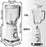 Duronic Electric Blender with product  width, height and length 